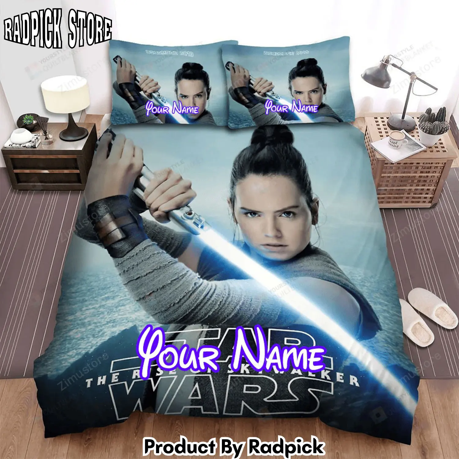 Radpick star wars episode ix the rise of skywalker december lucasfilm movie poster bed sheets duvet cover personalized name bedding sets rp3271946